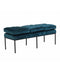 Banc de Lit Nirva Athezza Bleu Canard 124x49xH42 cm