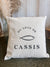 Coussin Du Côté de Cassis Naturel Noir 42x42cm