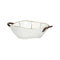 Plat Four / Saladier Anafi Pomax Bleu Porcelaine L24,5xW18,5xH6cm