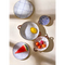 Plat Four / Saladier Anafi Pomax Bleu Porcelaine L24,5xW18,5xH6cm