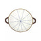 Plat Four / Saladier Anafi Pomax Bleu Porcelaine L24,5xW18,5xH6cm