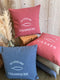 Coussin Du Côté de Cassis Rose 42x42cm