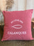 Coussin Du Côté des Calanques Rose 42x42cm