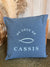 Coussin Du Côté de Cassis Bleu 42x42cm