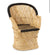 Fauteuil de Table Mara Athezza Naturel Contours Noirs 63x46H89cm