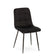 Chaise Manta Athezza Noire Velours 50x45x89cm