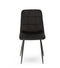 Chaise Manta Athezza Noire Velours 50x45x89cm