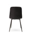Chaise Manta Athezza Noire Velours 50x45x89cm