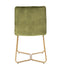 Chaise Butano Athezza Vert Mousse Velours 48,5x63xH86cm