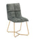 Chaise Butano Athezza Pétrole Velours 48,5x63xH86cm