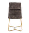 Chaise Butano Athezza Anthracite Velours 48,5x63xH86cm