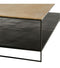 Table basse Baptiste Athezza Noir Doré 140x100xH45cm