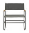 Fauteuil à Bascule Edmond Athezza Toile Gris 60x73xH76cm