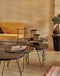 Table Basse Nest Athezza Noire Set/4 Manguier Métal 165.5x59xH39cm