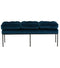 Banc de Lit Nirva Athezza Bleu Nuit 124x49xH42 cm