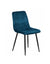 Chaise Manta Athezza Bleu Canard Velours 50x45x89cm