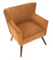 Fauteuil Wayne Athezza Velours Côtelé Fox 70x66xH77cm