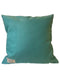 Coussin Du Côté de Cassis Palmier Le bonheur Bleu Lagon Blanc 40x40cm