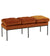 Banc de Lit Nirva Athezza Orange 124x49xH42 cm