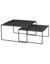 Tables Basses Gigognes Ibiza Athezza Set/2 Anthracite 80x80xH46cm