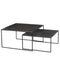 Tables Basses Gigognes Ibiza Athezza Set/2 Anthracite 80x80xH46cm