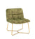 Fauteuil Butano Athezza Vert Mousse Velours 69.5x67x76,5cm